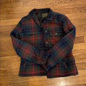 OBEY plaid lightweight coat